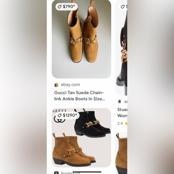 NEW in box. Gucci brown suede boots - Picture 2 of 16